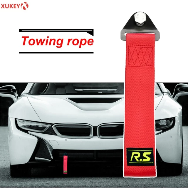 Universal Bult+Nut Towing Rope Trailer Tow Strap Racing Sport Car Tow Hook  High Strength Nylon Red Bumper Grill Auto Accessories - AliExpress