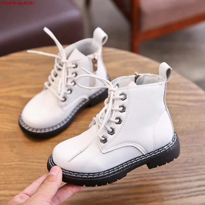 Autumn girls boots fashion British style kids boots for baby girls Brand High-quality little children martin shoes