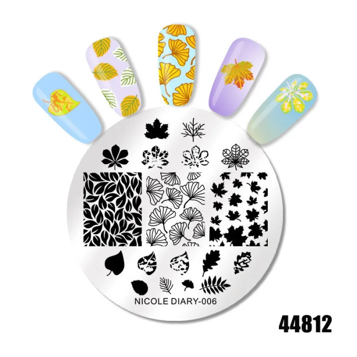 Гвоздь штамповки маникюрный шаблон Изображение Шаблон пластины дизайн ногтей шаблон для печати Прямая поставка SMJ