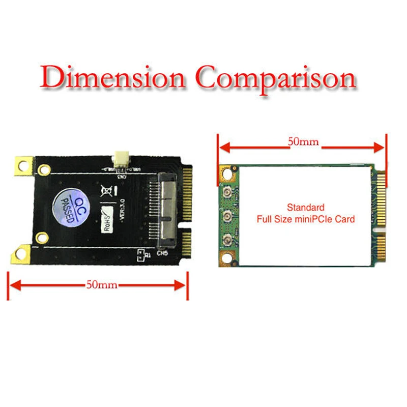 Адаптер версии 3,0 для модуля BCM94360CD к Mini PCI-E 52Pin интерфейсу без привода Простая установка, подключи и играй