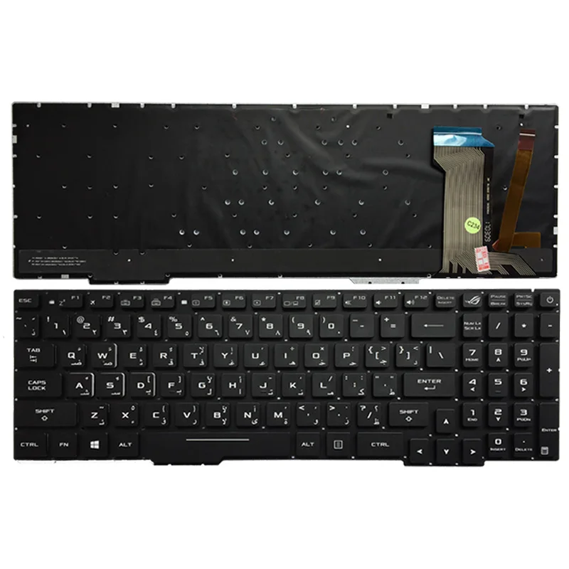 Арабская клавиатура для ноутбука ASUS GL753 GL753V GL753VE GL753VD AR с подсветкой | Компьютеры и