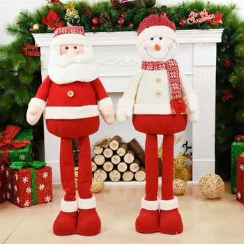 

Wedding Birthday Christmas Decorations for Home Retractable Dolls Merry Christmas Supplies Standing Figures Toy Enfeites Natal