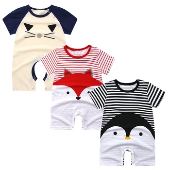 

Infant Baby Romper Summer Jumpsuit Animal Print Girl Boy Cotton Suit Newborn Climbing Cartoon Rompers Cute Newborn Baby Clothes