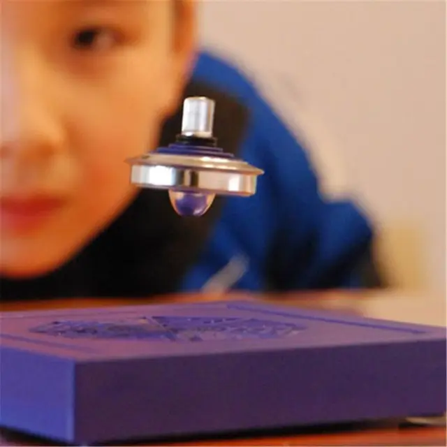 Kids Magnetic Spinning Tops Levitation Magic Gyro Gyroscope Suspended UFO Floating Levitating Classic Toy 5