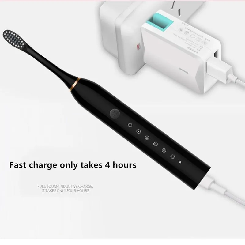 Sonic Electric Toothbrush Adult Child Automatic Tooth Brush Waterproof USB Rechargeable 6 Mode Dental Smart Whitening Best Gift Sonic Electric Toothbrush Adult Child Automatic Tooth Brush Waterproof USB Rechargeable 6 Mode Dental Smart Whitening Best Gift
