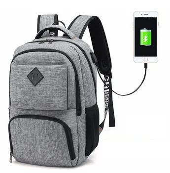

Casual business men and women backpack smart 15 inch computer bag with USB charging interface large capacity travel bag