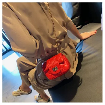 

Rhombus Chain Small Bag Women's 2020 New Style Fashion Small Square Bag Crossbody Bag