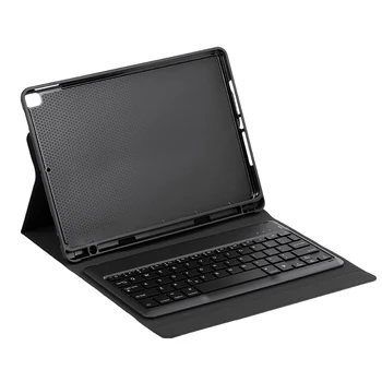 

BT Keyboard Compatible The iPad Protective Case with Backlightwith 2019 7th 10.2'' iPad (Black Case+Black Keyboard)