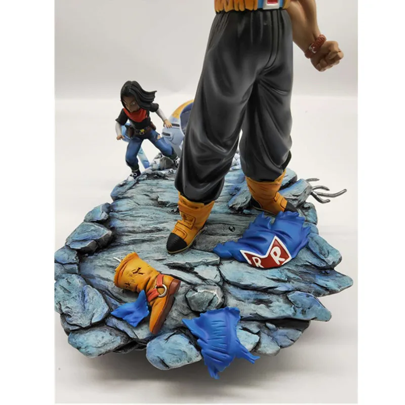 1/6 Аниме Драконий жемчуг Супер Saiyan плавки против Android смола фигурка Коллекция Модель игрушки M3845