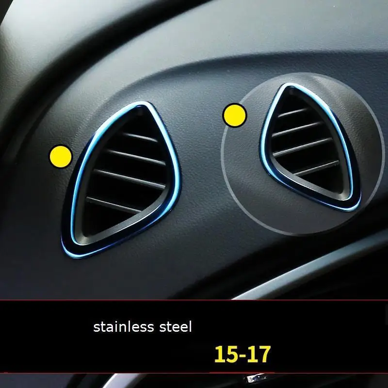 Чашки шестерни Выход Кондиционер интерьер Авто Automovil стайлинга автомобилей стикер полоса отделка 15 16 17 18 19 для Buick Excelle GX - Название цвета: Version D