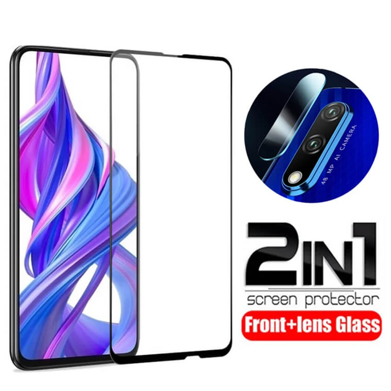 

3D Protective Glass on For Huawei Honor 9X Camera Glass Protector For Honor 20 Pro 9X Honer X9 HLK-L21 Honor9x Safety Film Armor