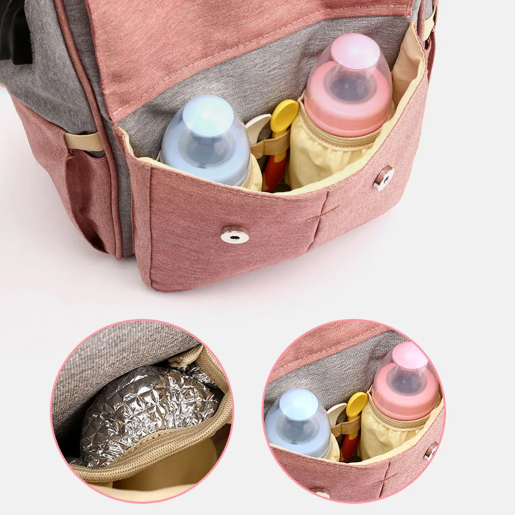 Aelicy сумка для подгузников, мам рюкзак папы детская коляска сумка водонепроницаемый милый медведь пеленки для ухода комплекты Сумка для беременных с usb зарядкой