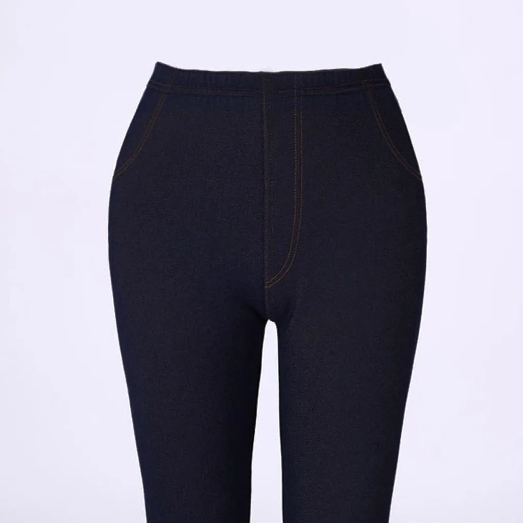 Леггинсы размера плюс, женские джинсы, джеггинсы плюс бархатные брюки-карандаш, зимние утолщенные Стрейчевые узкие леггинсы с высокой талией, женские теплые брюки