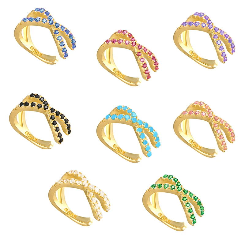 Ear Clip Earrings Clip Earrings Ear Clip 925 Sterling Silver Cross Ear Cuff Non Pierced Earrings for Women Micro Pave CZ Small Clip on Earrings Cartilage Jewelry