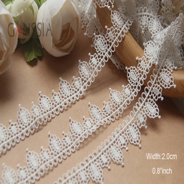 1yard Width:2cm Vintage Crown Design Embroidery Laces Water