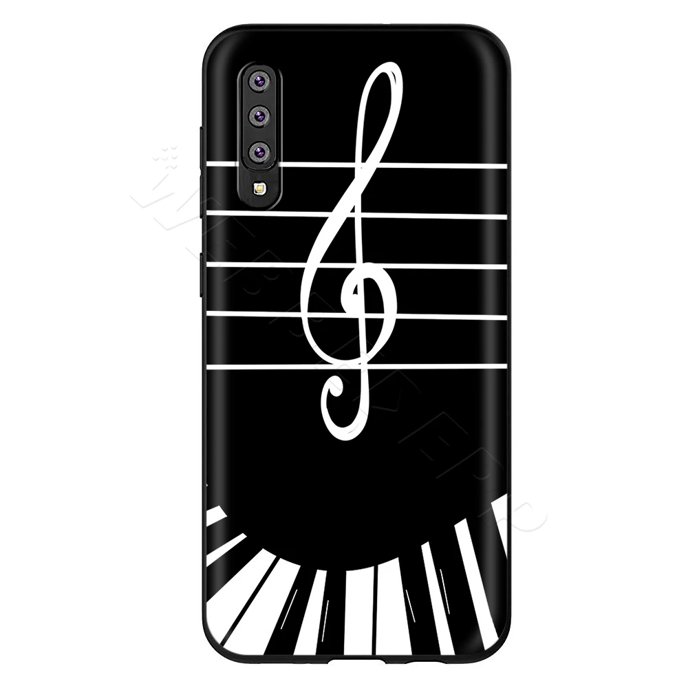 Webbedepp музыкальное пианино корпус клавиатуры для samsung Galaxy S7 S8 S9 S10 Edge Plus Note 10 8 9 A10 A20 A30 A40 A50 A60 A70