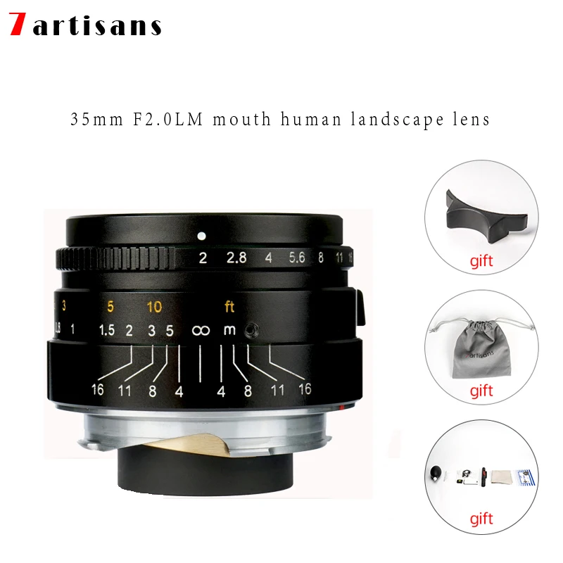 Объектив с большой диафрагмой f2.0 для камер Leica объектив M mount 35 мм M240 M3 M5 M6 M7 M8 M9 M9P M10