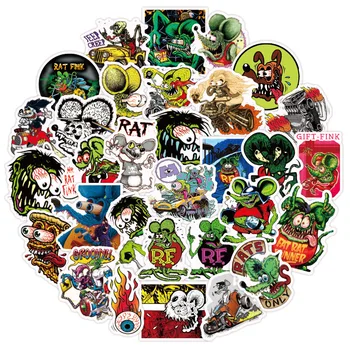 

Ransitute R1009 50pcs/set Animal Cartoon Mouse Scrapbooking Stickers Decal For Guitar Laptop Luggage Car Fridge Graffiti Sticker