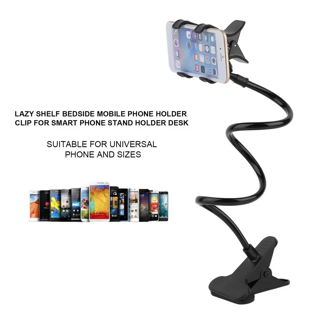 360 Clip Mobile Phone Holder Stand Portable Flexible Lazy Bed Desktop Bracket Mount Stand Base bracket Long Arm Support smartphone stand