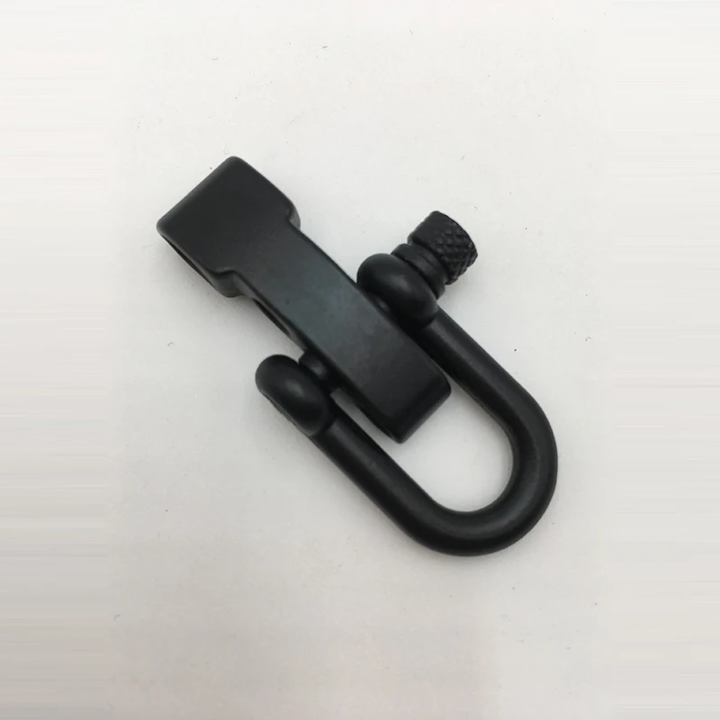 U Flat Adjustable Shackle Buckle Clasp for Survival Paracord Bracelet for Outdoor Sport DIY Rope Bracelet Parachute Cord 2PCS paracord rope,braided paracord,paracord accessories,paracord bracelet,paracord bracelet accessories