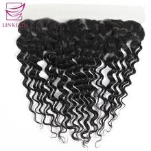 Best Offers LINKELIN HAIR Brazilian Deep Wave Lace Frontal Closure 13*4 Swiss Lace Hair Extension Remy Human Hair Nature Color Free Shipp Best Offers LINKELIN HAIR Brazilian Deep Wave Lace Frontal Closure 13*4 Swiss Lace Hair Extension Remy Human Hair Nature Color Free Shipp