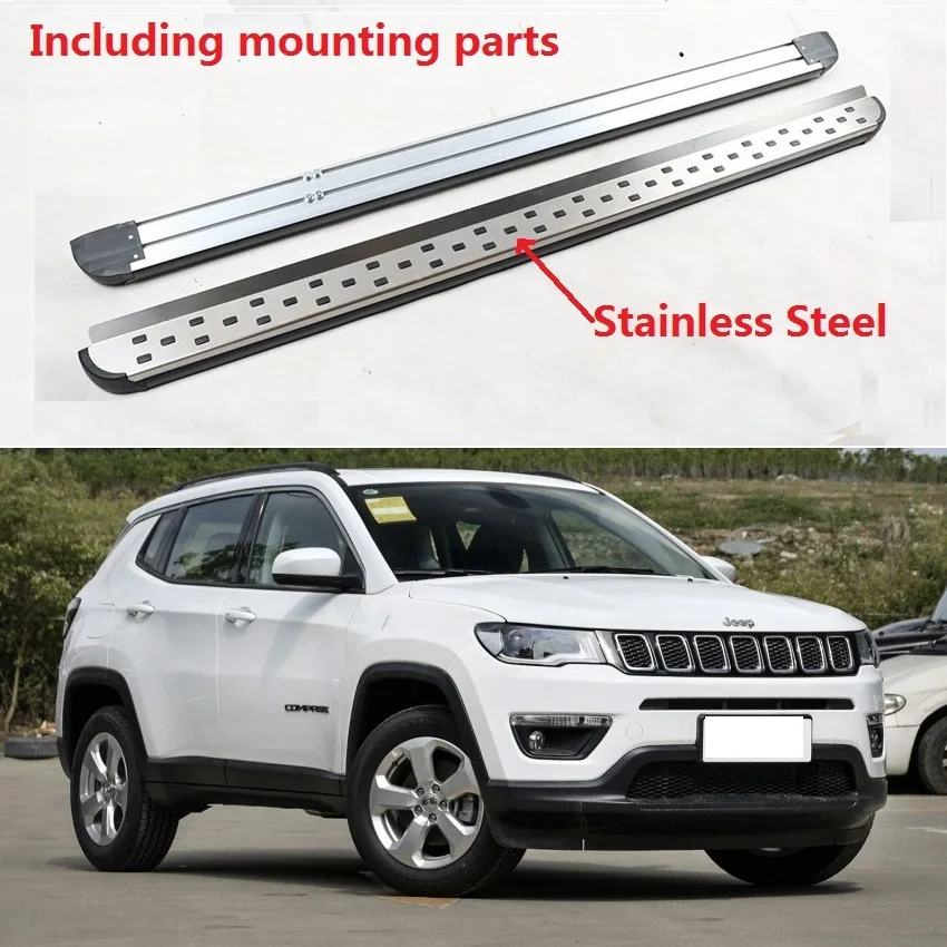 Дизайн для Jeep Compass Беговая доска боковой шаг Nerf бар педаль