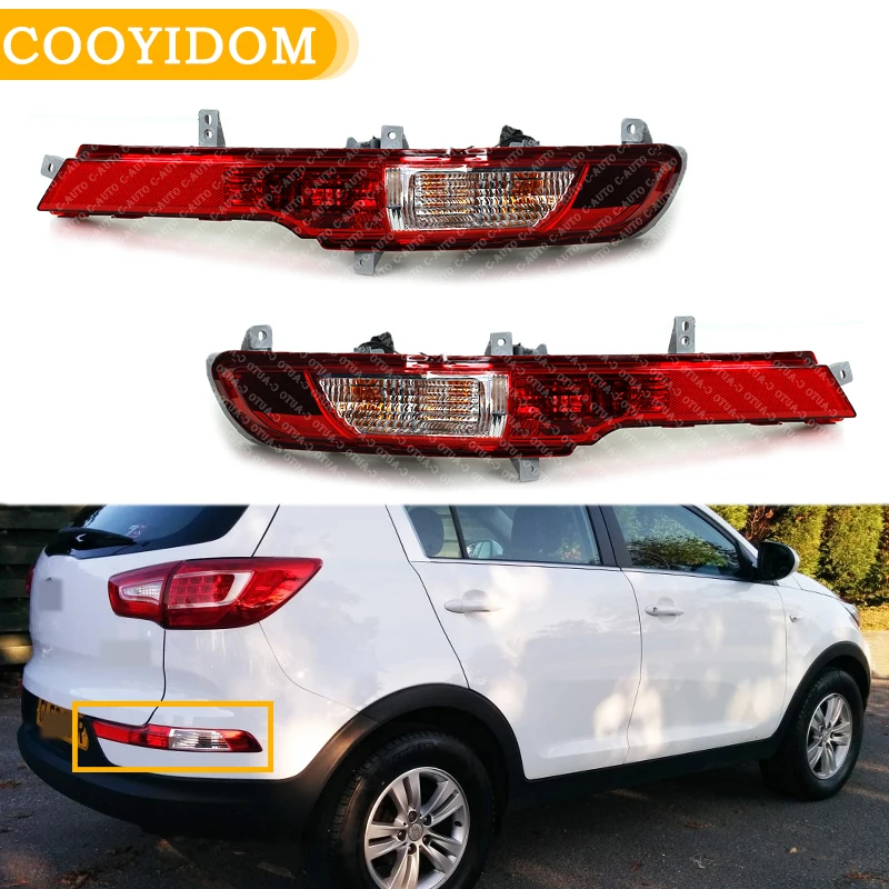 Car Left Right Rear Bumper Light Rear Fog Light Tail Fog Lamp