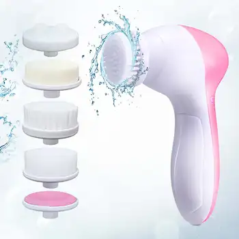 

5 in 1 Electric Facial Cleanser Wash Face Cleaning Machine Skin Pore Cleaner Body Cleansing Massage Beauty Massager Clean Tools