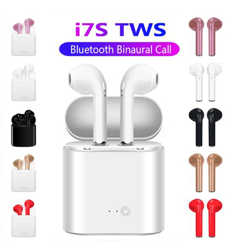 I7s TWS Bluetooth наушники стерео вкладыши гарнитура с зарядным устройством