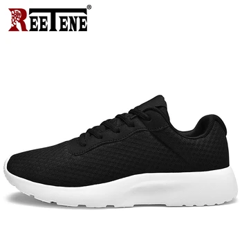 

REETENE New Mesh Men Casual Shoes Men High Quality Running Men's Sneakers Lightweight Breathable Men's Shoes Plus Size 39-48