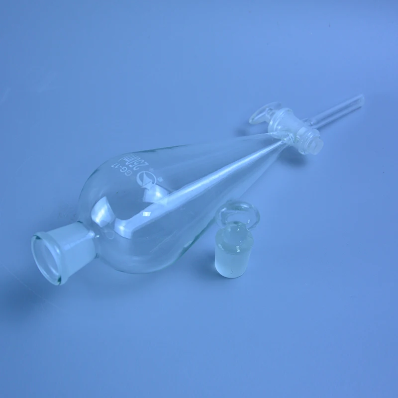 1000ml pear shape separatory funnel glass pear-shaped funnel Separatory Funnel squib pear shape with ground-in glass stopper
