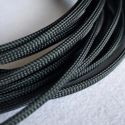 15 м 6 мм кабельные рукава 3 провода шифрования ПЭТ змеиная сетка Защитная кабельная втулка проволочная сетка нейлон шок для наборов кабелей - Цвет: Black