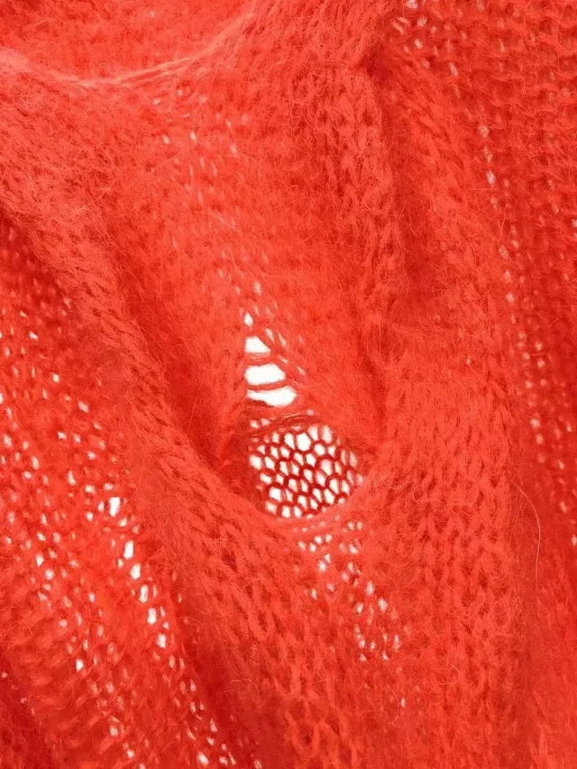 Women Sweater Autumn and Winter New Hooded Openwork Sweater Women Loose