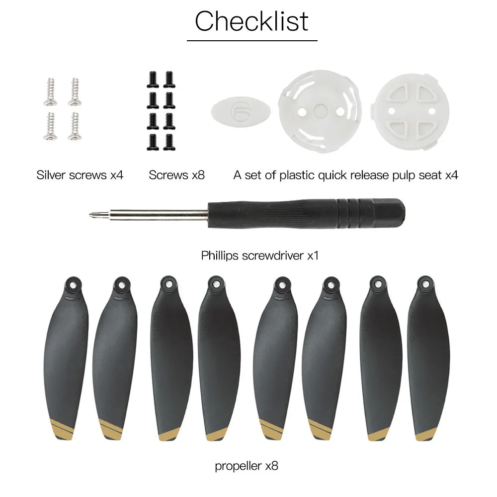 new Drone For DJI MAVIC Mini Propeller & Release Blade Quick Release Blade 4726F Propeller Paddle Base Replacement #C