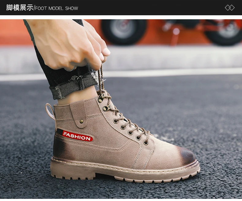 Высококачественная Мужская обувь; Zapato; новые стильные удобные мужские ботинки на шнуровке; Лидер продаж; повседневные ботильоны; Мужская обувь; Botines De Hombre66