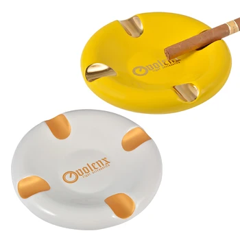 

Ceramic Cigar Ashtray with 4 Holder Table Decoration Cigarette Rubbish Garbage Storage Box Cigar Accessories