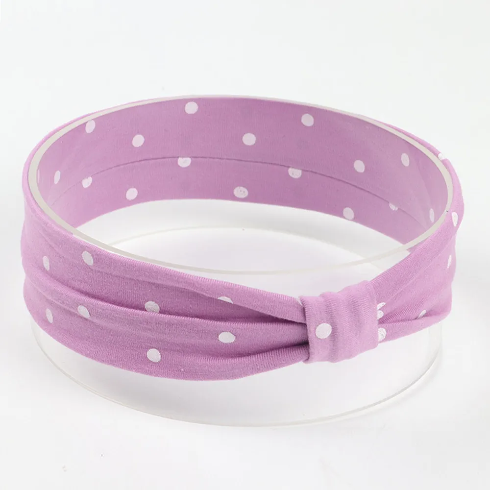 Cute Baby Toddler Infant Headband Girls Bow Polka Dot Knot Headband Stretch Hairband Headwear hair accessoriesbaby 