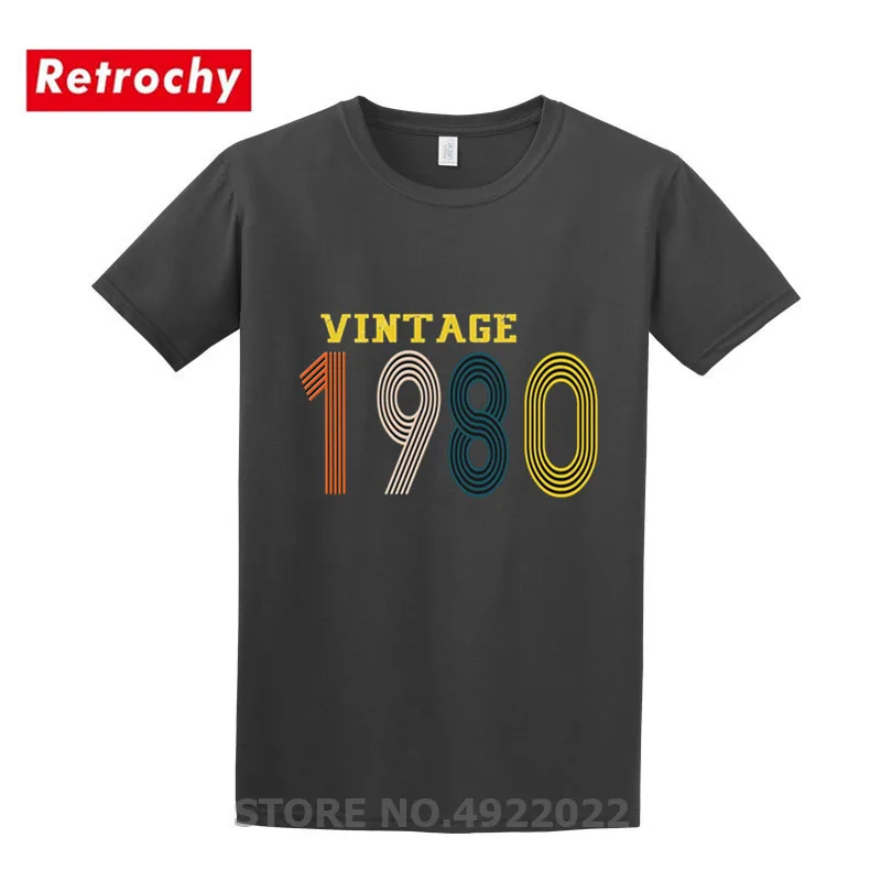 Новая мода 1980 Винтаж год футболка Born подарок на день рождения топ РУБАШКА УНИСЕКС