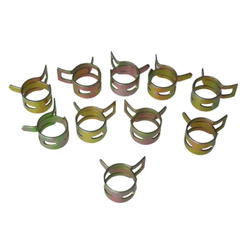

10Pcs 13mm Spring Band Type Fuel Vacuum Hose Silicone Pipe Tube Clamp Clip