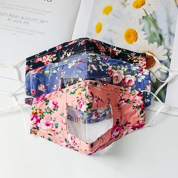 

David accessories Lip Language Visible Transparent Fabric Party Nightclub Mouth Protection Fabric Materials Breathable,1Yc12924