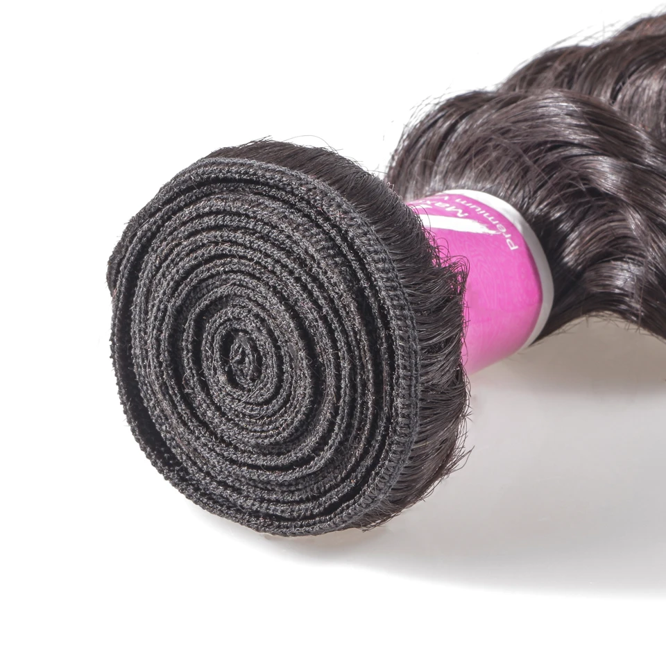  Human Hair Weave Bundles Deep Wave Brazilian Short Natural Color Remy Hair Extension Long for Black