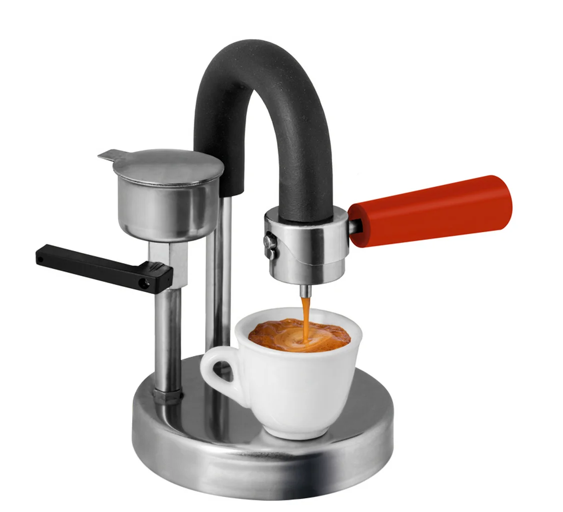 

Portable Manual Coffee Machine , Italy Stainless Steel Household Mini Moka Pot Convenient and Easy To Use