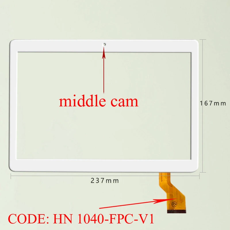 10,1 дюймов для YUNTAB планшета K107 HN 1040-FPC-V1 LNMBBS K107 емкостный сенсорный экран дигитайзер стеклянный внешний экран сенсор