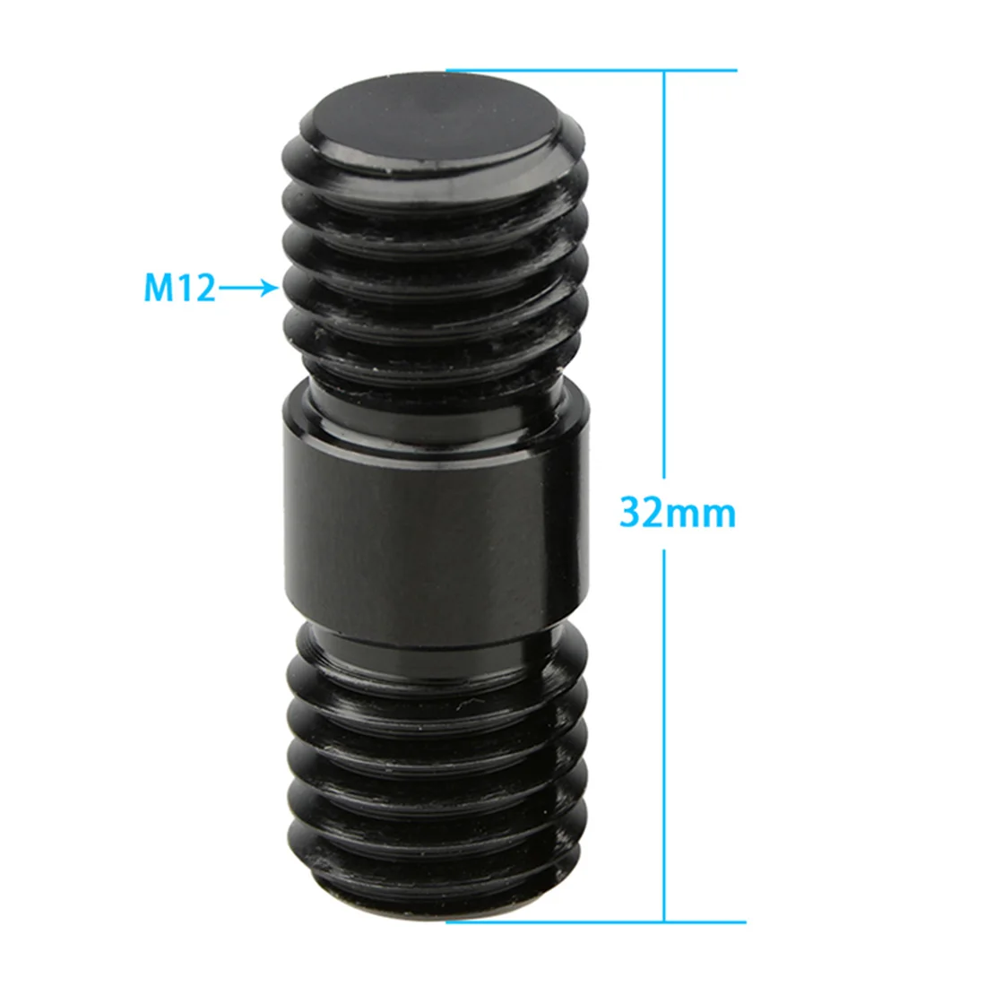 Description Picture 3 of itemBGNing 2 pieces M12 Thread Rod Extension Connector Black for 15mm Rail Support System DSLR Camera Photography Accessories