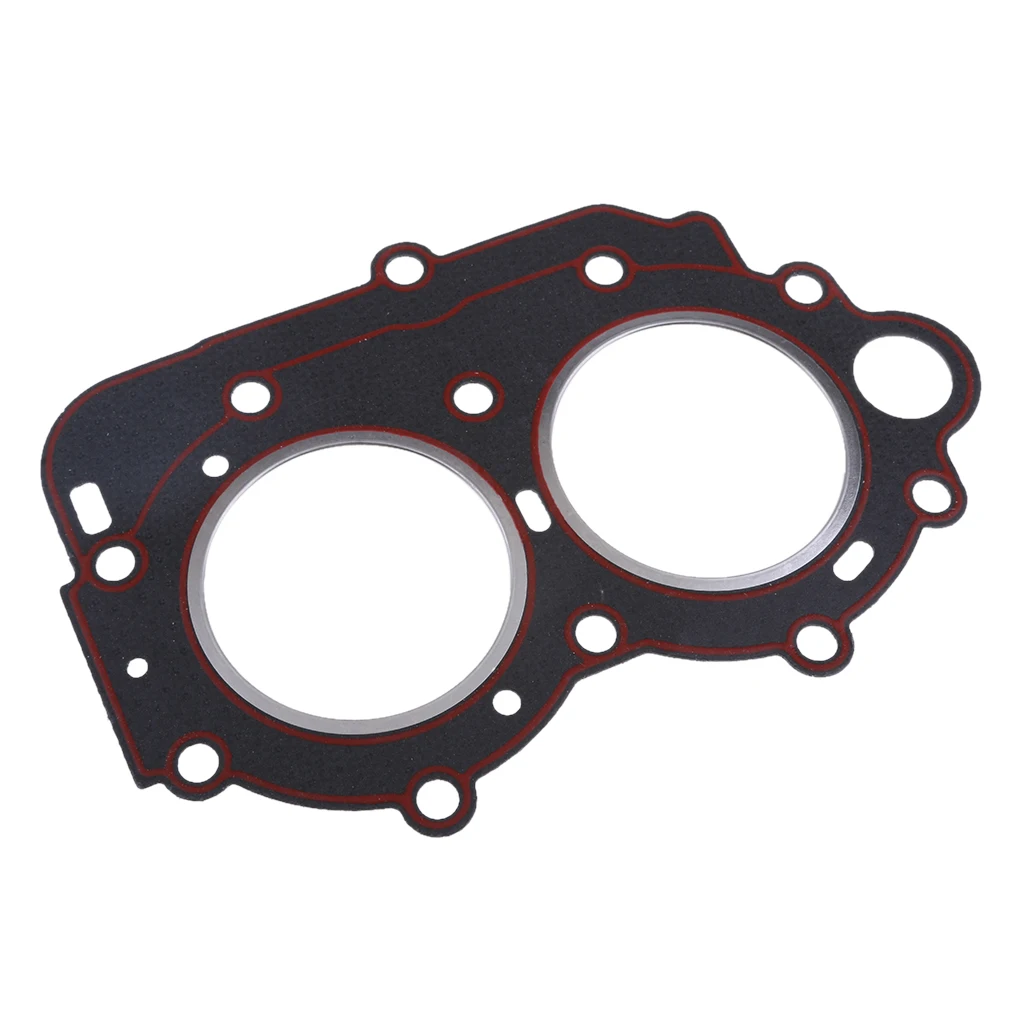 Cylinder Head Base Gasket Fit for Yamaha 9.9 15 18hp 2-Stroke Outboard Engine Part - Repalce 63V-11181-A1-00 - Black