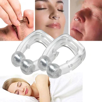 

Silicone Magnetic Anti Snore Stop Snoring Nose Clip Sleep Tray Sleeping Breathing Aid Apnea Guard Night Device