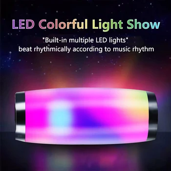 

Column LED Outdoor Speaker Wireless Bluetooth Speaker Portable 10W Subwoofer Outdoor Caixa De Som Speaker Support FM Radio TF