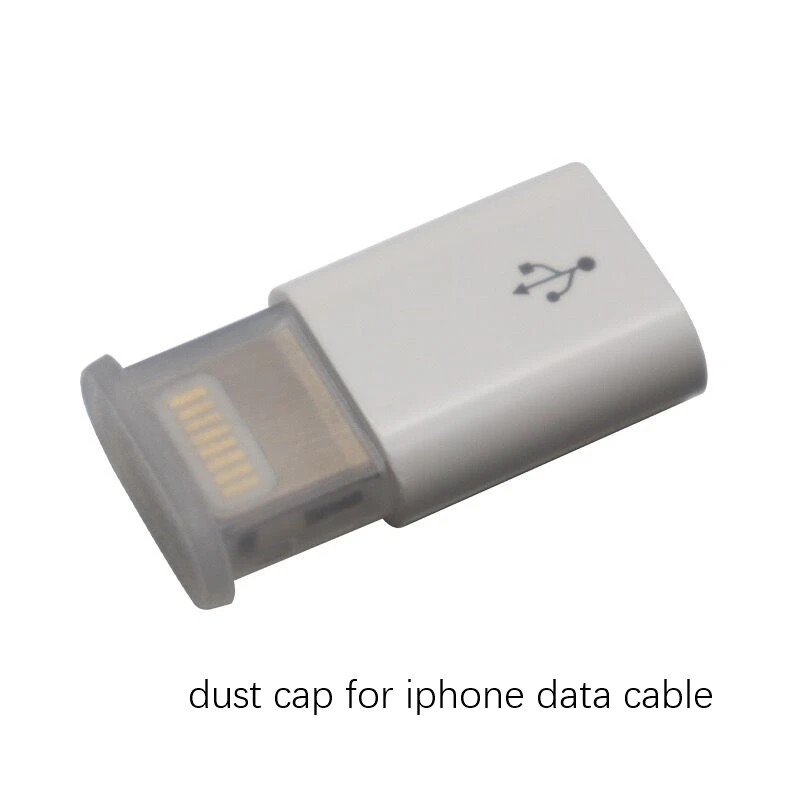 

100pc dust cap for I phone data cable connector mobile plug protective cover free shipping FTTHELINK