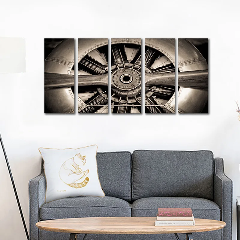 

5 Joint Airplane Propeller Oil Painting Computer Airbrush Painting AliExpress Amazon Wish Decorative Painting Core