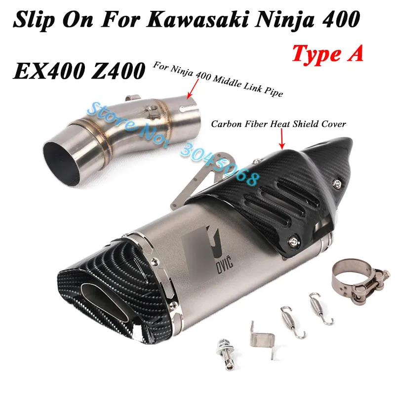 Слипоны для Kawasaki Ninja 400 EX400 Z400 мотоцикл Yoshimura глушитель выхлопной трубы модифицированный мото среднего соединения глушитель дБ убийца
